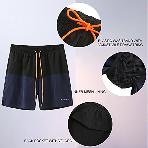 Image of HODOSPORTS Mens Swim Trunks 7 inch Quick-Dry Swim Shorts with Mesh Lining and Pockets