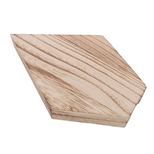 IWOWHERO Macetero Colgante de Pared de Madera Rústica, Jardinera Vertical para Plantas Artificiales y Suculentas, Maceta Decorativa para Interior en Color Claro, Adecuado para Sala,