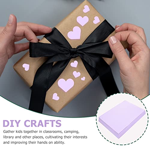 Kits DIY Kits de papel de construção, 100 folhas, papel de impressora colorido roxo para scrapbook,