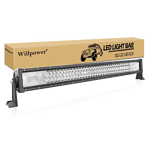Barra LED 405W Willpower de 81cm combo de luz de trabajo para tractor 12V 24V
