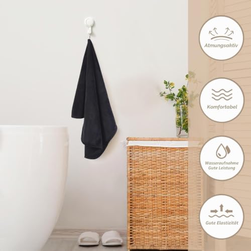 KinHwa Mikrofaser weiche Handtücher, Super saugfähiges Dickes Flauschiges Handtuch Dicke Handtücher (30cm x 50cm) schnell trocknende (für… – Ansicht 5