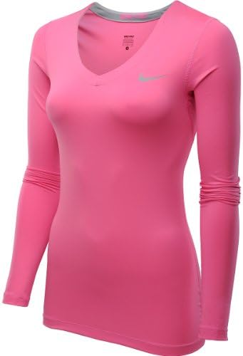 nike dri fit v neck women's long sleeve