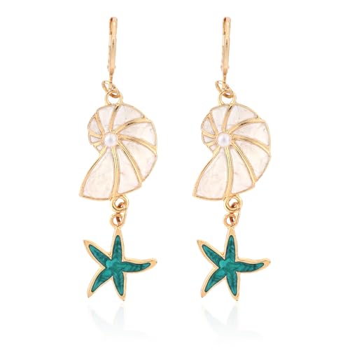 Boucles d'oreilles étoile de mer dorée, le cadeau idéal pour vacances à la plage