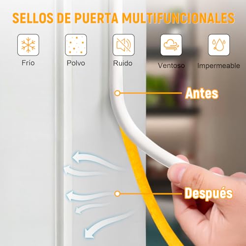 La Mejor Selección de Burletes de puerta los 5 mejores. 21 Imagen adicional
