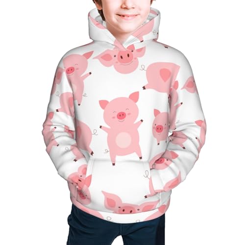 Kawaii Pigs Kid Hoodies Boys Sweatshirts Girls Pullover with Pocket3