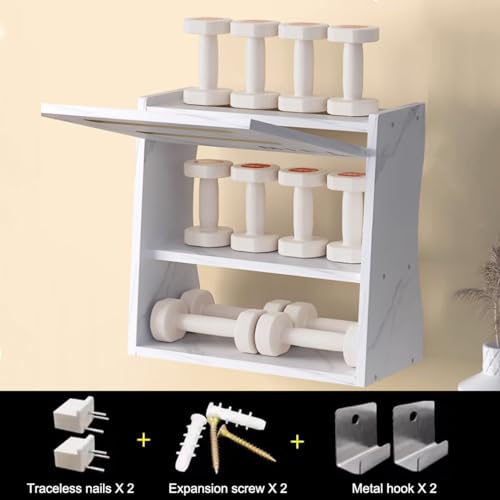 PUIOTEAI Router-Regal, Kastenregal für Wand und Schreibtisch, WLAN-Aufbewahrungsschrank, Netzwerk-Kabel-Organizer für Schlafzimmer und Wohnzimmer (weiß)