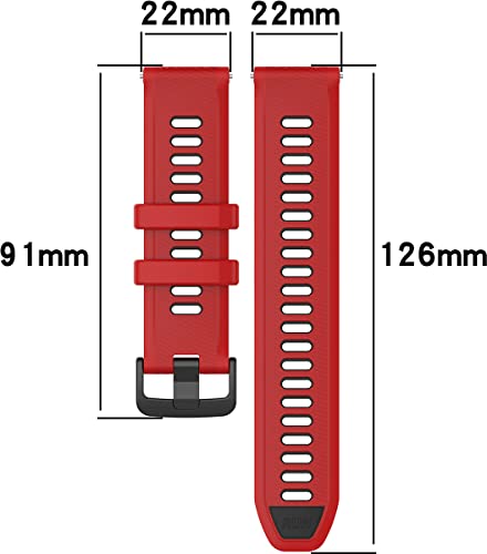 BBZ cinturino 22mm quickfit Compatibile con Garmin...
