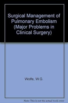 Hardcover Pulmonary embolism (Major problems in clinical surgery) Book