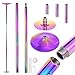 Professional 45mm Spin Dance Pole, Adjustable Height 7-9.1Ft Portable Stripper Pole, Heavy-Duty Steel Dance Poles for Home, Anti-Rust Finish, Dancing Poles for Club, Gym, Pub, Party, Colorful