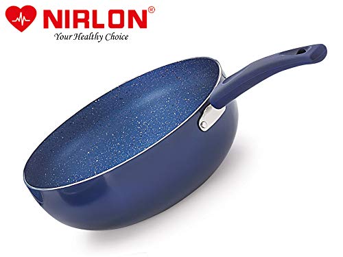 Image of Nirlon Aluminium Non Stick Dishwasher Safe Induction Base Bling Kadhai