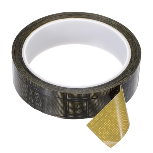 Image of PATIKIL Antistatic Tape, 2.36 Mil Thick, 1 Inch x 39 Yards Conductive Adhesive Grid ESD Tape for Circuit Board Laptop Mobile Phone Communication Electronics Parts Black /Yellow