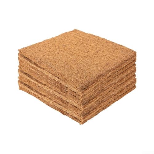 Tapis de nidification poule pondeuse coco 30cm lot de 6 doublure lavable nid - 6