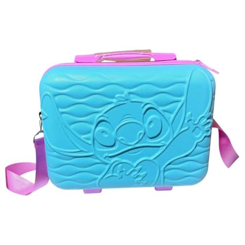 Frasqueira Stitch Necessarie de Viagem Com Alça Luxcel