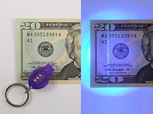 Directglow 12 Invisible Ink Markers & 4 Uv Led Lights Ultraviolet Blacklight Pens Blue Red Yellow Assorted #TOP3