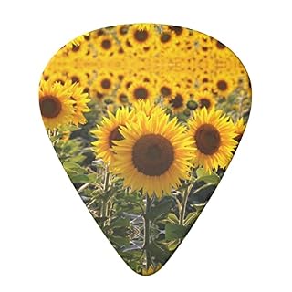 Lot de 6 médiators pour guitare acoustique, guitare électrique, basse, ukulélé Jaune Tournesol Floral - Les Beatles, Paul McCartney, John Lennon, RIngo Starr, George Harrison Lot de 6 médiators pour guitare acoustique, guitare électrique, basse, ukulélé Jaune Tournesol Floral – Image 3