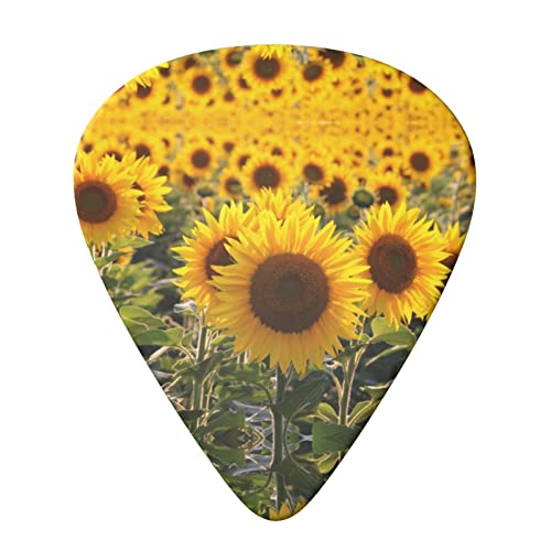 Lot de 6 médiators pour guitare acoustique, guitare électrique, basse, ukulélé Jaune Tournesol Floral - Les Beatles, Paul McCartney, John Lennon, RIngo Starr, George Harrison Lot de 6 médiators pour guitare acoustique, guitare électrique, basse, ukulélé Jaune Tournesol Floral – Image 4