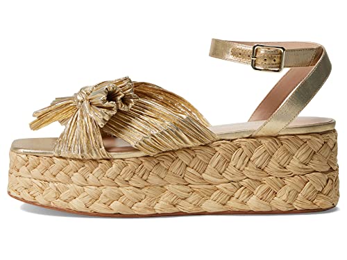 Image of Loeffler Randall Women's Gaby Pleated Bow Braided Espadrilles