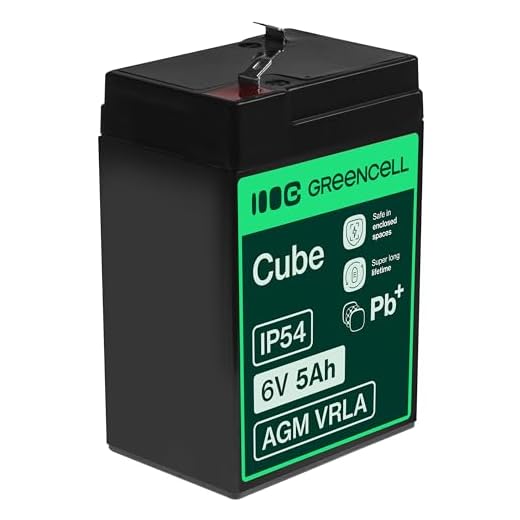 Green Cell AGM 6V 5Ah Akku VRLA Blei-Batterie Bleiakku Ersatzakku Gelakku Akkubatterie Zyklenfest Unbemannt Spielzeug, Elektro Spielzeug, Alarm, Notstrom, Kinderfahrzeuge, Kinder-Quad