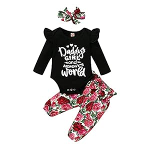 Baby Meisje Bloemen Romper Broek Hoofdband Kleding Set Lente Herfst Winter Outfit Homewear voor Peuter Meisjes