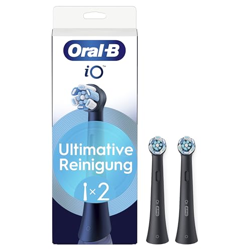 Oral-B iO Aufsteckbürsten Ultimative Reinigung, Schwarz, 2 Stück