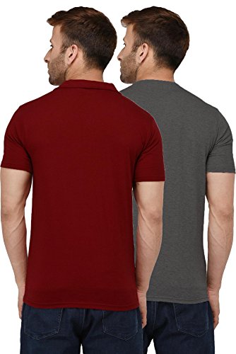 Image of London Hills Solid Cotton Blend Half Sleeve Regular Men Round Neck Tshirts | T Shirt For Man | Tshirt | Shirts Men | Tshirt For Man | T-shirt | T-shirts | Stylish | Gym Wear For Workout | MultiColored