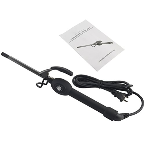 BLUETOP Ferro de Ondulação Minúsculo, Mini Modelador de Cabelo de Cerâmica de 9 Mm, Mini Modelador d