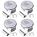 Alikali 4Pcs Engine Piston Ring Set 11257576973 fit for MINI Cooper S JCW R55 R56 R57 R58 R59 N14B16A N14B16C 1.6 Turbo Engine Piston and Piston Pin and Piston Snap Ring Kit 11257566019, 11257588265