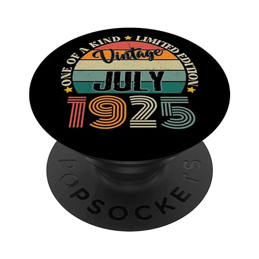 99 Años Vintage Julio 1925 99 Cumpleaños Retro PopSockets PopGrip Intercambiable