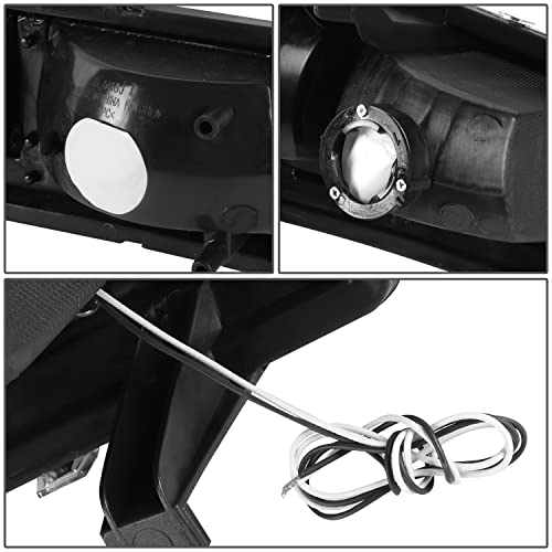 Image of DNA MOTORING HL-LB4-CSIL03-BK-CL1 Pair of LED F-LED Light Bar Headlights Compatible with 03-06 Avalanche 1500 2500 / Silverado 1500 2500 3500 1500 HD 2500 HD, Fit Models without Factory Cladding ONLY