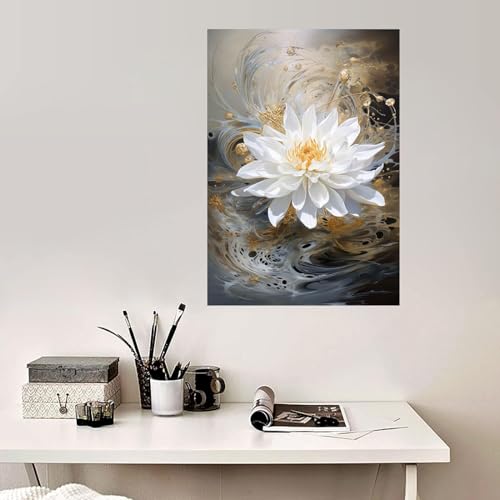 Art floral moderne d'exception FJASKER impression sur toile 60x80 - 2