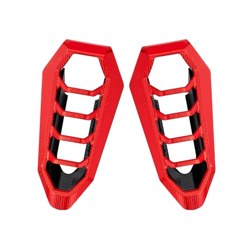 LLIDFONK Fits for Kawasaki Z900 ZX-4R ZX-6R 2024-2025 Z650 Ninja 650 ZX-4RR 2023-2026 Versys 650 ZX-10R 2022-2025 Motorcycle Accessories CNC Flasher Light Guard Protection Blinker Shield (Red) by LLIDFONK - Used condition - Image 8