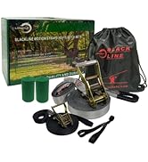 LONGLC - Slackline Kit - Kids and Adults Slackline - Beginners Slackline -Includes Training Line ...