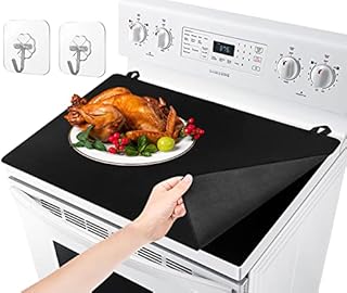 Cowbright Stove Covers, Heat Resistant Glass Stove Top Cover for Electric Stove Large Cooktop Cover Protects Stove Cover for Glass Top Electric Stove