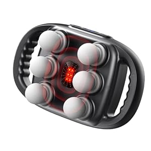 WGL&HJ 6 Heads Deep Tissue Massage Gun, for Thighs, Calves, Arms, Waist, Back, Buttocks,Neck and Shoulders Relaxation,Recover & Massage