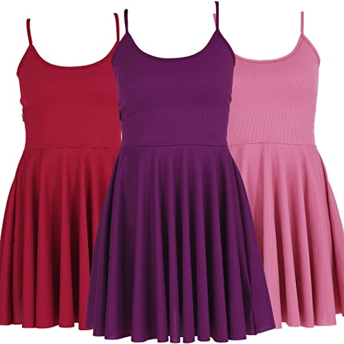 Kit 3 Vestidos Ribana Godê Rodado Catarina + Anágua