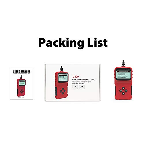 Honeytecs Ferramenta de Diagnóstico OBDII Universal Scanner Leitor de Código do Carro Código de Veri