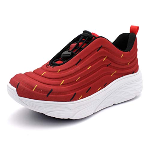 Laforst Womens Slip Resistant Outsole Water Resistant Upper Fashion Platform Sneaker Red 11