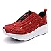 Laforst Womens Nonslip Running Shoes Water Resistant Upper Fashion Platform Sneaker Red 7