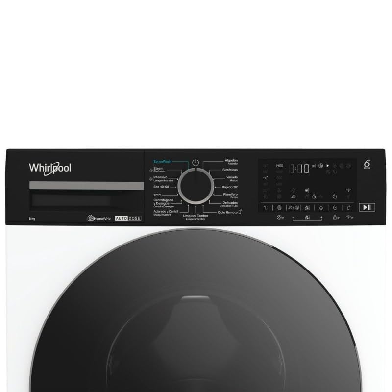 Whirlpool Lavatrice 8 kg 1400 rpm WPM 87 W ADS SPT, classe A, carico frontale, installazione libera, bianca