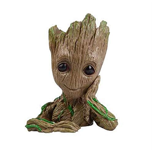 SEN Maceta en Maceta árbol Gente Gente árbol Groot Mano Doll Acción Coleccionables Estatua Juguete Figura