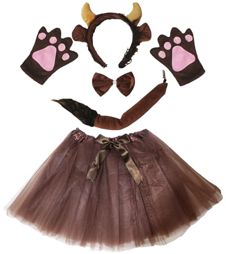 Costume tutu femme pour fête réussie avec accessoires bandeau gants 5 pcs