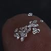 REAL-GEMS White GHI Colour, 50Pcs. 1.7mm Size, I1/I2 Clarity, CVD Loose Diamond 1.00 Ct. Round Cut EGL Certified Lab-Grown Diamond Lot