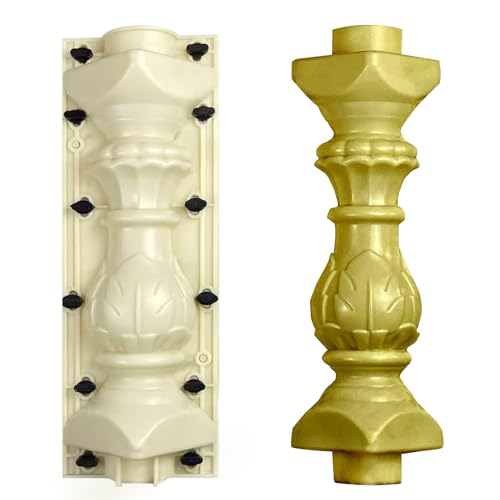 Prefabricated ABS Balcony Mold,Concrete Balustrade Mold Concrete Formwork for Outdoor Construction, DIY Home Improvement, Easy Installation and Reusable Design (Style 1)