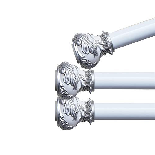 Tringle à rideau télescopique peinte extensible pour douche et dressing