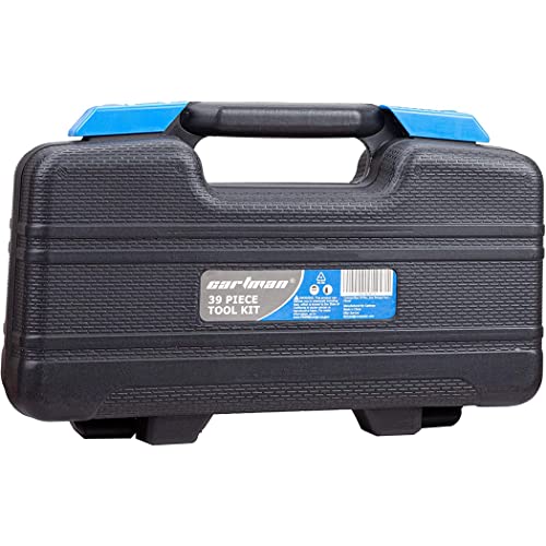 Cartman 39Piece Cutting Plier Tool Set General Household Kit With Plastic Toolbox Storage Case Blue #TOP6