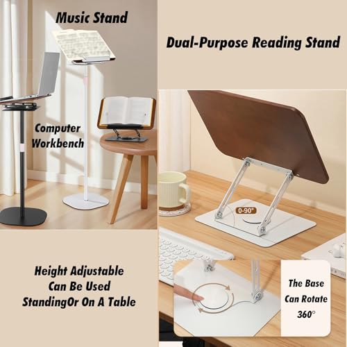Soporte ajustable para libros para leer cómodamente en el hogar y la oficina 5