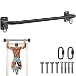 SELEWARE Heavy Duty Welded Pull Up Bar, Versatile Doorway Wall Mount, Joist Mounted, and Ceiling Mounted Chin Up Bars, Thick Metal Sturdy Construction for Full Body Workouts Support 500 lbs