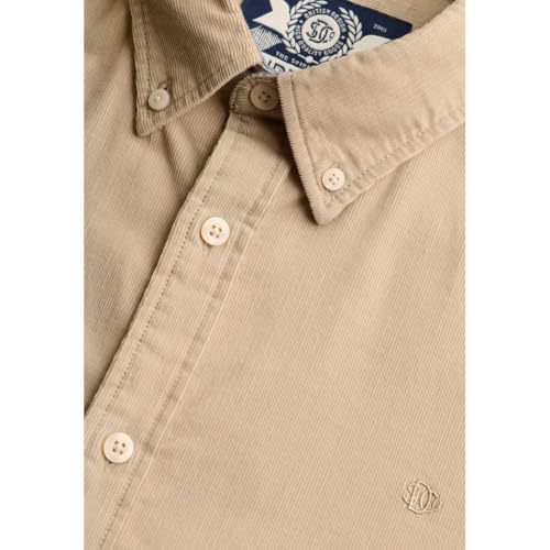 Superdry Chemise à Manches Longues Classic Needle Cord XL