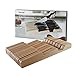 hecef Portacoltelli in Legno di faggio, portacoltelli nel cassetto, Organizer per coltelli per cassetto, Ceppo per coltelli in Legno per coltelli da Cucina, portacoltelli per 15 coltelli