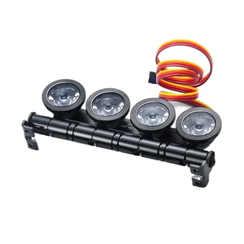 Faro Delantero RC Axial SCX10 y TRX4 con reflector de 5 luces LED para ruta nocturna